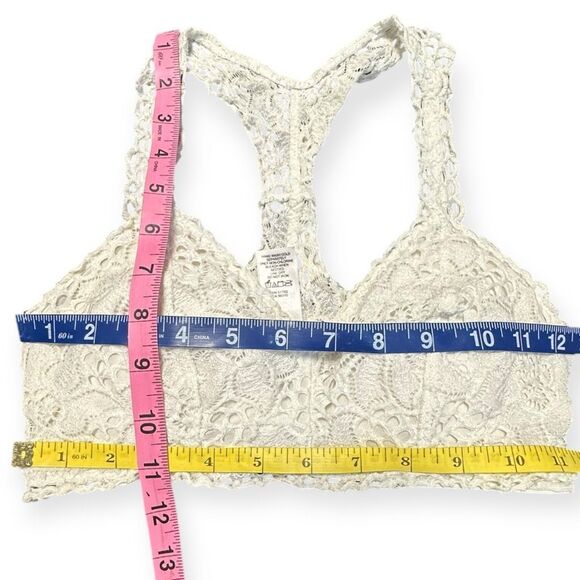 MAURICES White Eyelet Lace Racerback Bralette Size XS - Picture 5 of 5